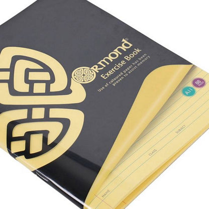 Ormond 88Pg A11 Visual Memory Aid Durable Cover Copy Book - Yellow - ABC School Supplies