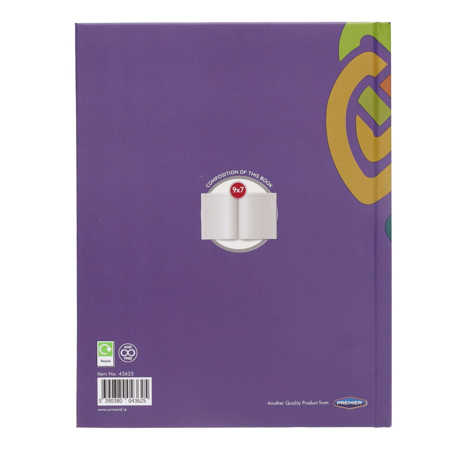Ormond 9X7 128 Page Hardcover Notebook Value Pack Of 50 - ABC School Supplies