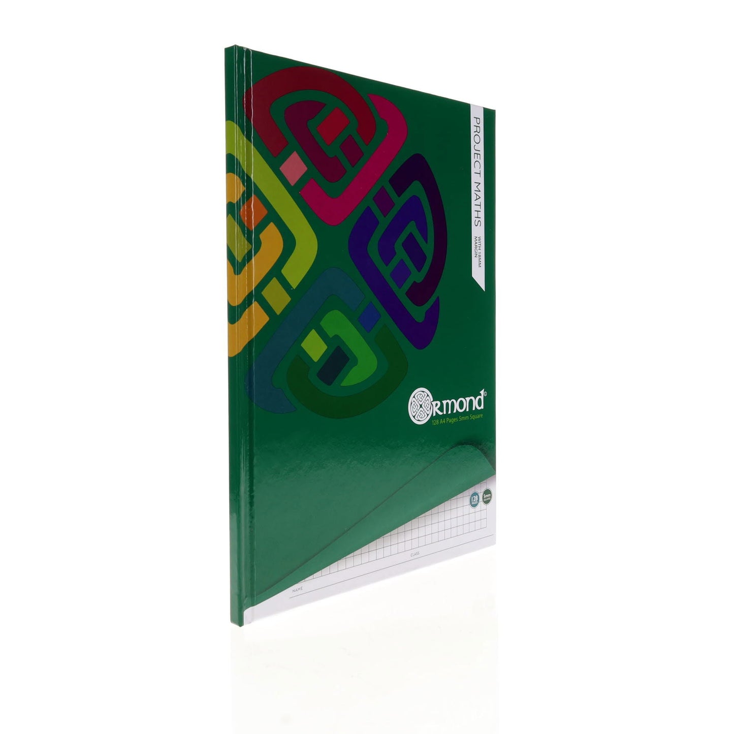 Ormond A4 128 Page 5mm Sq Hardcover Project Maths Copy - ABC School Supplies