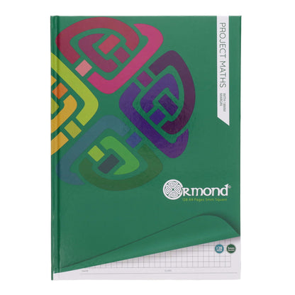 Ormond A4 128 Page 5mm Sq Hardcover Project Maths Copy - ABC School Supplies