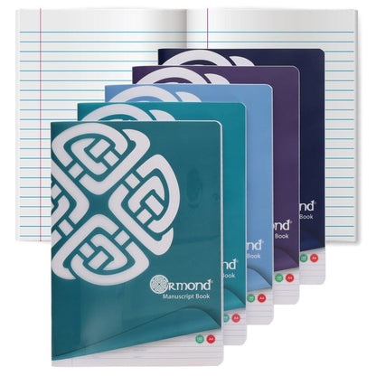 Ormond A4 160pg Durable Cover Manuscript Copybooks Value Pack of 30 - ABC School Supplies