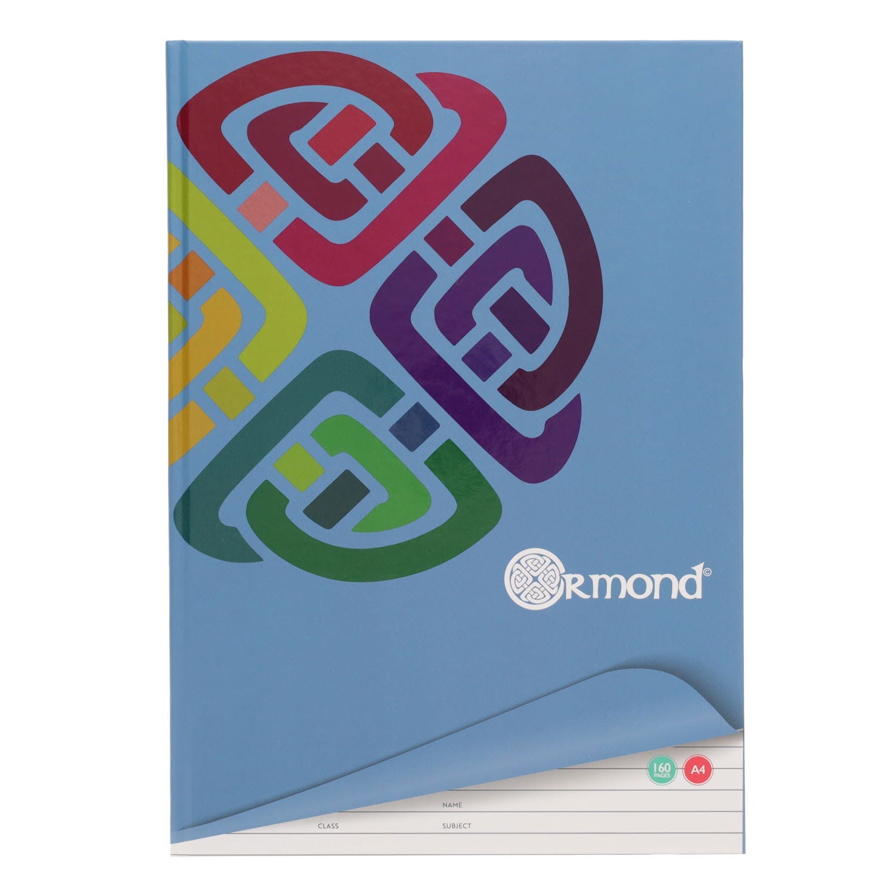 Ormond A4 160pg Hardback Notebook - ABC School Supplies