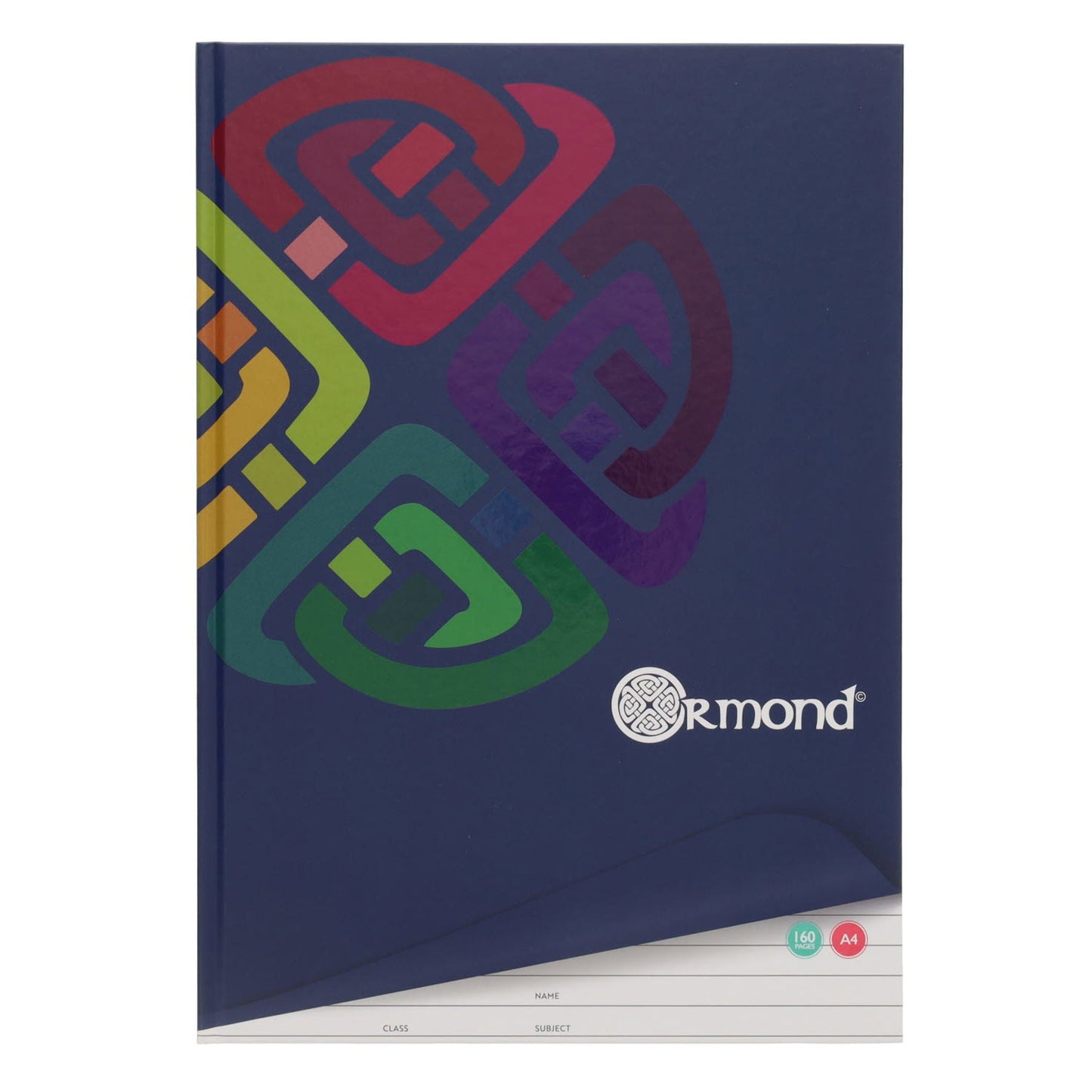 Ormond A4 160pg Hardback Notebook - ABC School Supplies