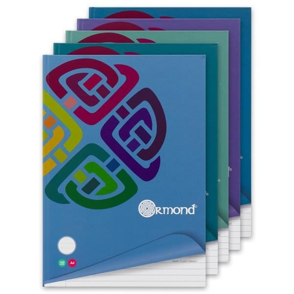 **Ormond A4 160Pg Hardcover Notebook - ABC School Supplies