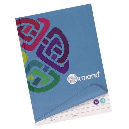 Ormond A5 160pg Hardcover Notebook Pack of 5 - ABC School Supplies
