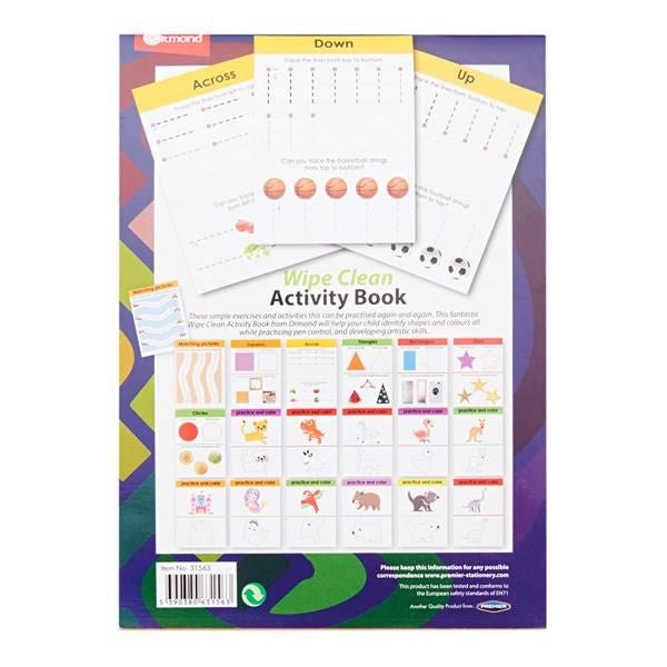 Ormond A5 Wipe Clean Activity Book - Dot To Dot - ABC School Supplies