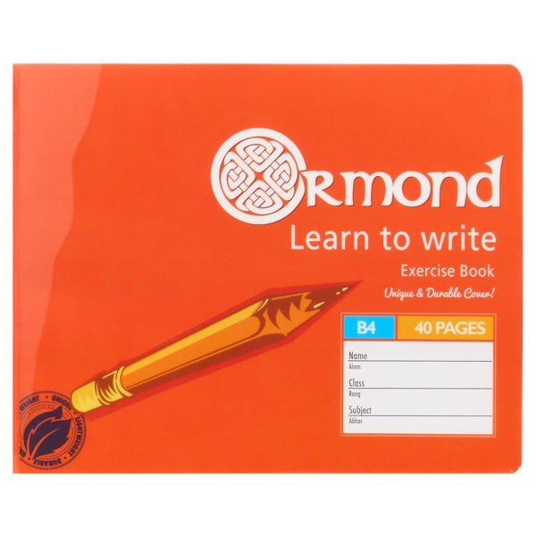 Ormond B4 (Narrow) Durable 40 Page Learn To Write Copy Pack Of 20 - ABC School Supplies