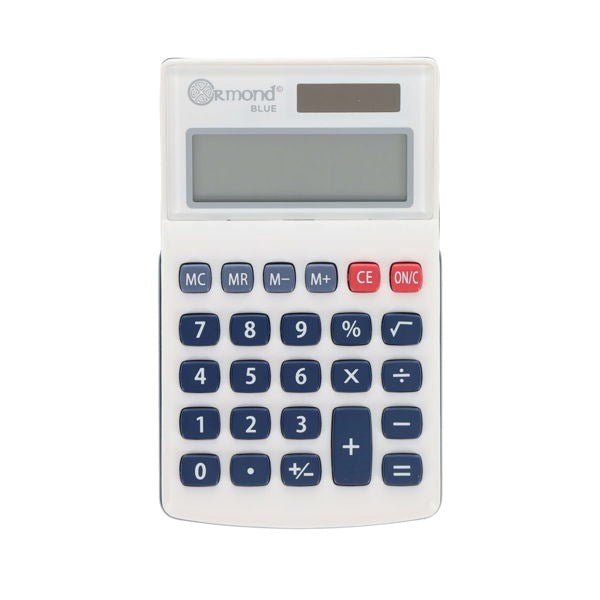 Ormond Blue 8 Digit Calculator - ABC School Supplies