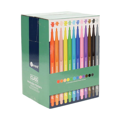 Ormond Class Collection Box of 72 Washable Markers - Asst - ABC School Supplies