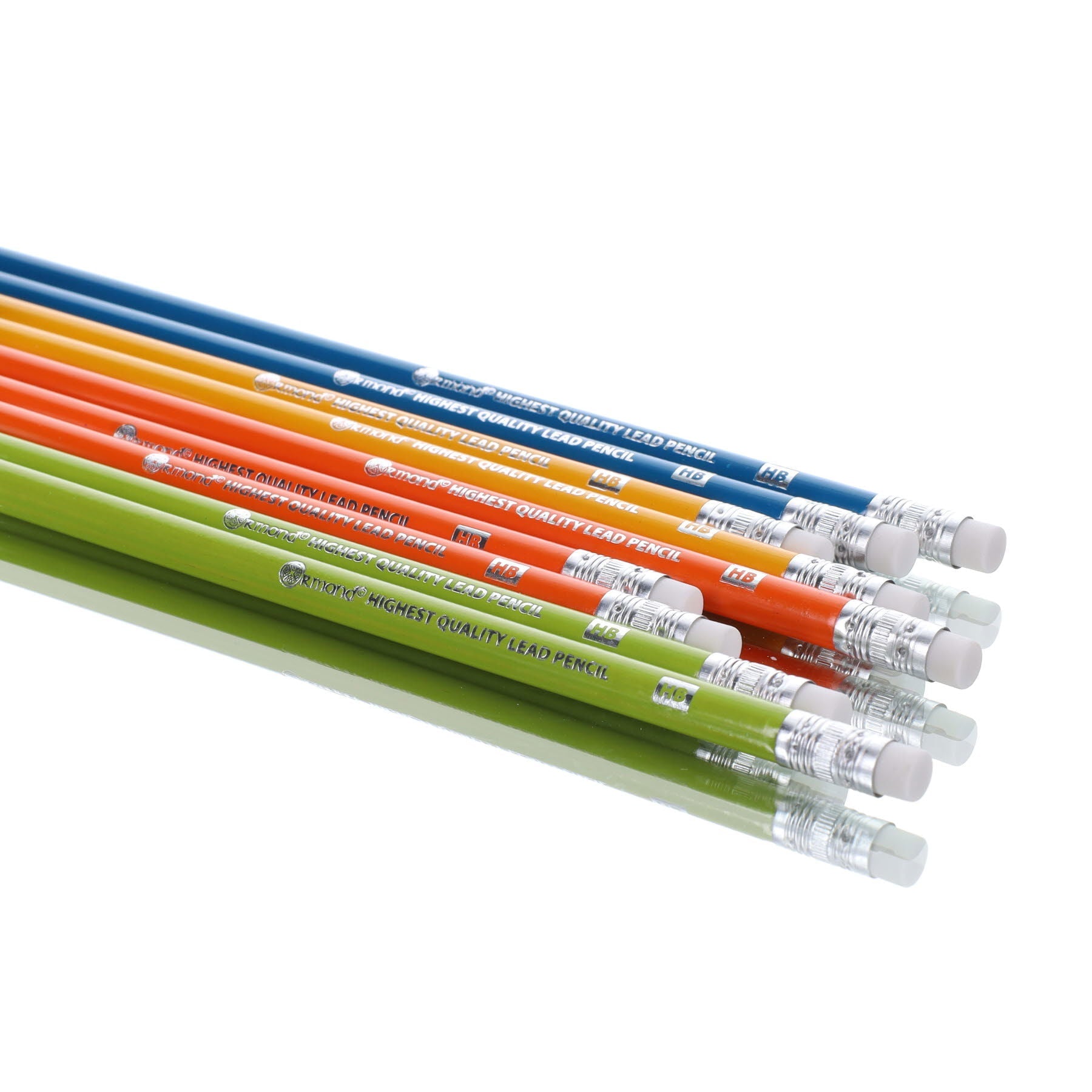 Ormond HB Neon Rubber Tipped Pencils Pack of 10 - ABC School Supplies