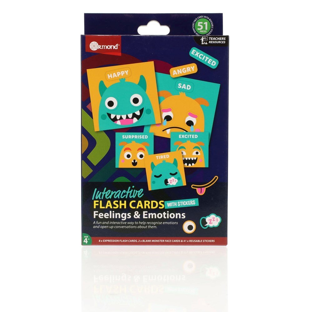 **Ormond Interactive Flash Cards - Feelings and Emotions - ABC School Supplies