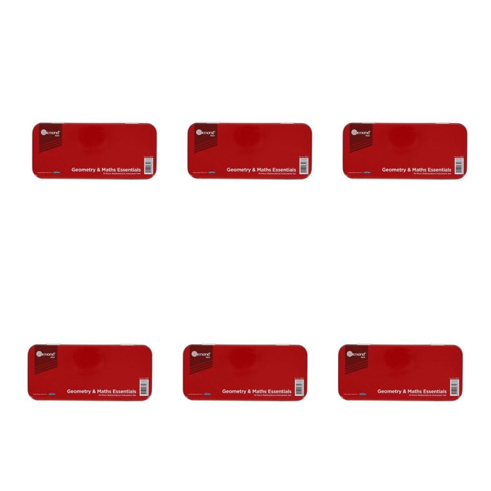 Ormond Red 9pce Maths Set 12 Pack - ABC School Supplies