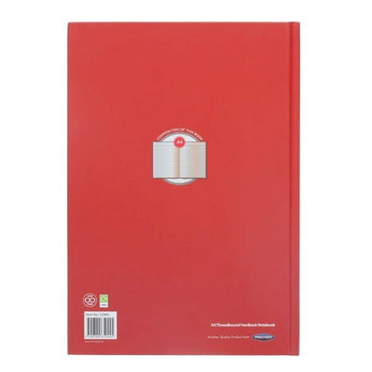 Ormond Red A4 160pg Hardback Notebook - ABC School Supplies