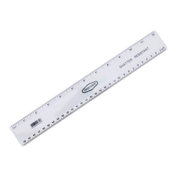 Ormond Shatterproof 30cm Clear Ruler - ABC School Supplies