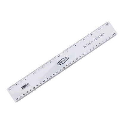 Ormond Shatterproof 30cm Clear Ruler - ABC School Supplies