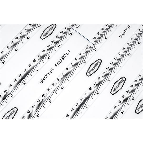 Ormond Shatterproof 30cm Clear Ruler - ABC School Supplies