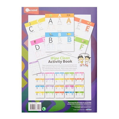 **Ormond Wipe Clean Activity Book - Alphabet - ABC School Supplies