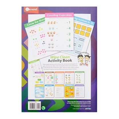 **Ormond Wipe Clean Activity Book - Early Maths and Counting - ABC School Supplies