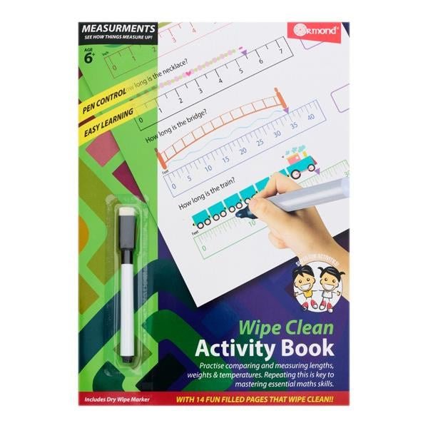 **Ormond Wipe Clean Activity Book - Measurements - ABC School Supplies