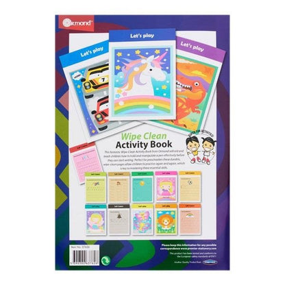 **Ormond Wipe Clean Activity Book - Pen Control - ABC School Supplies