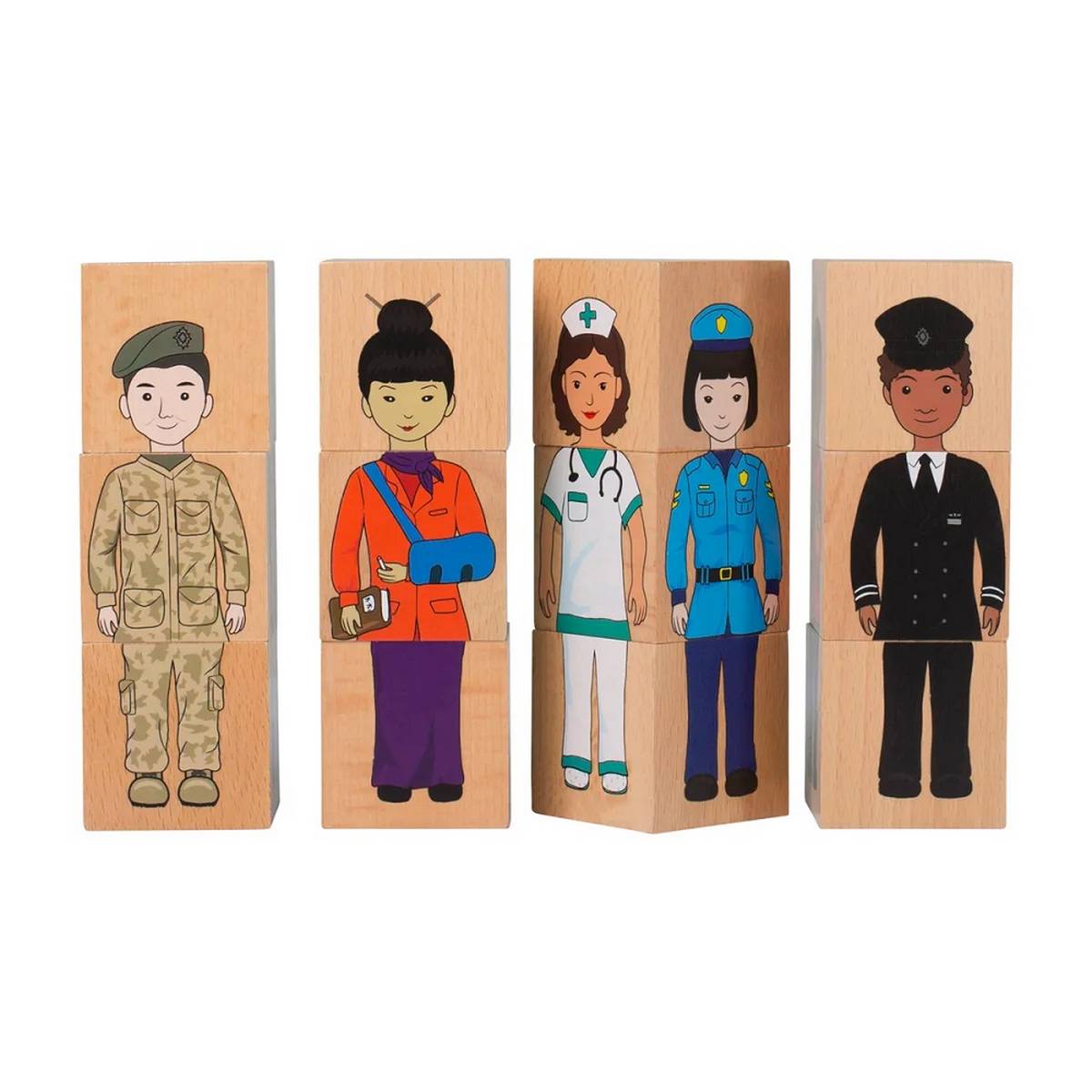 Our Community Wooden Blocks - ABC School Supplies