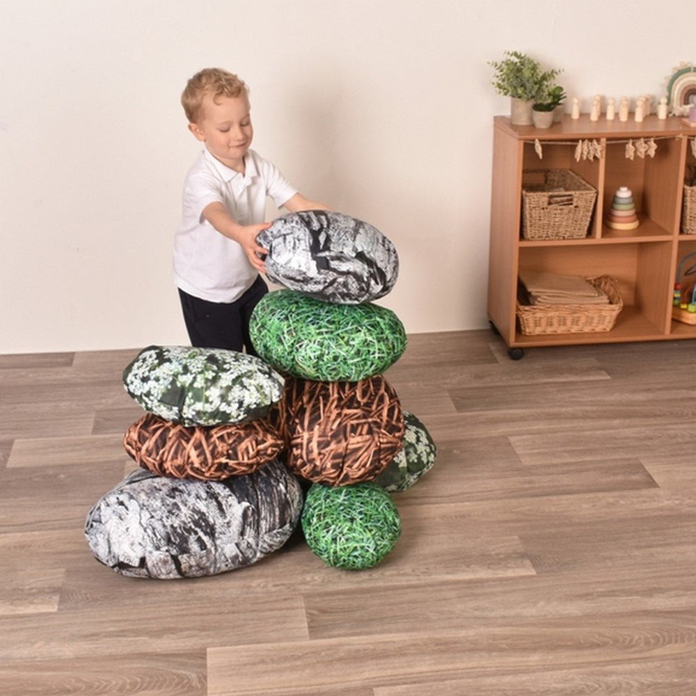 Outdr Indr Printed Stacking Pebbles P8 - ABC School Supplies