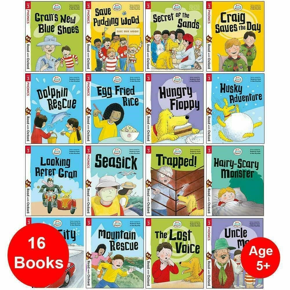 **Oxford Reading Tree Biff Biff, Chip And Kipper Stage 3 Read With Oxford Pack Of 16 Books - ABC School Supplies
