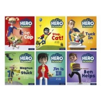 Oxford Reading Tree Hero Academy Level 1+, Pink Book Band: Mixed Pack (Oxford Project X Hero Academy) - ABC School Supplies