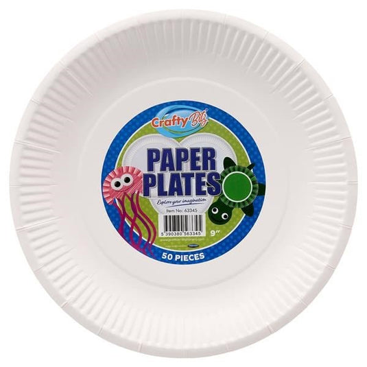 Paper Plates Set Of 50 9" - ABC School Supplies
