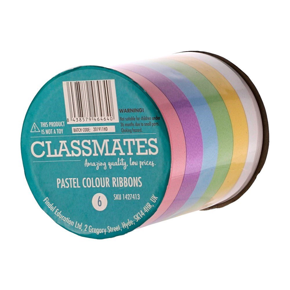 Pastel Colour Ribbons Set - ABC School Supplies