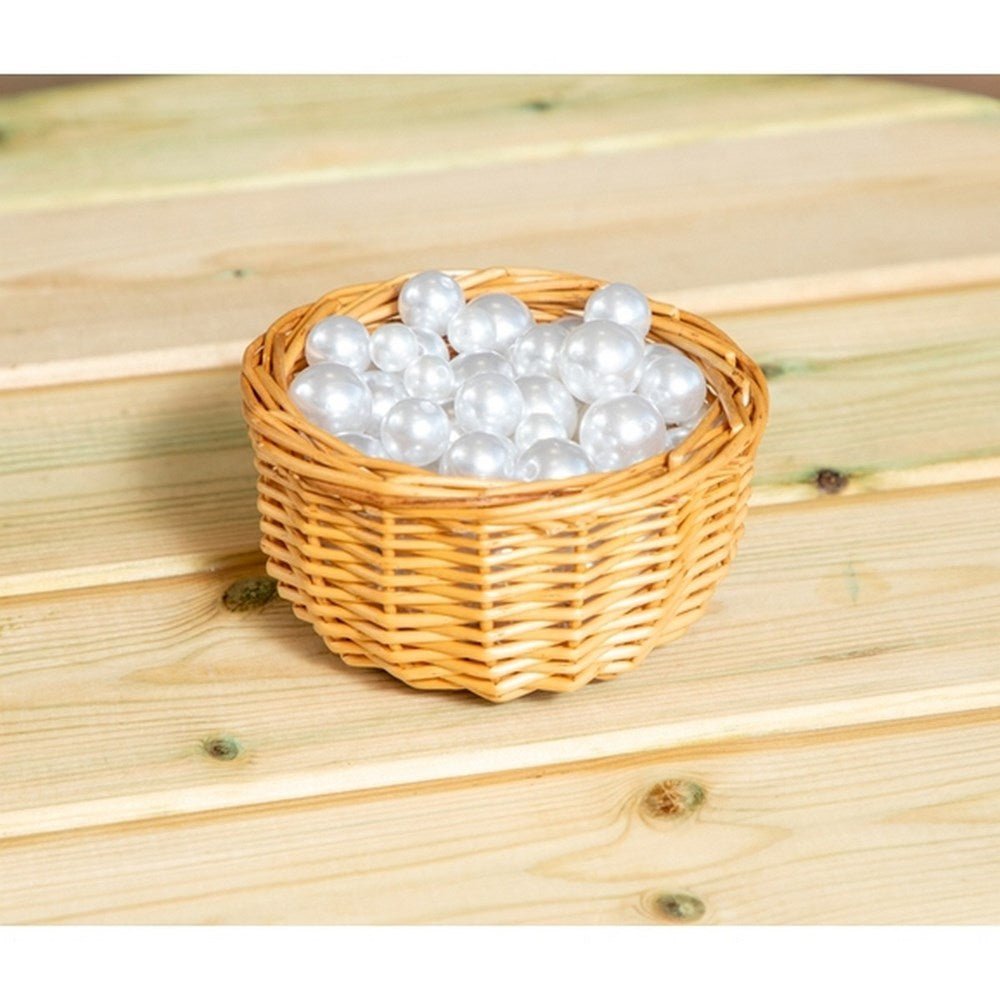 Pearl Like Beads - White /Pearlescent 12,16, 20Mm Pk 100 - ABC School Supplies