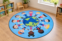 People Around the World Circular Carpet 2 Metre - ABC School Supplies