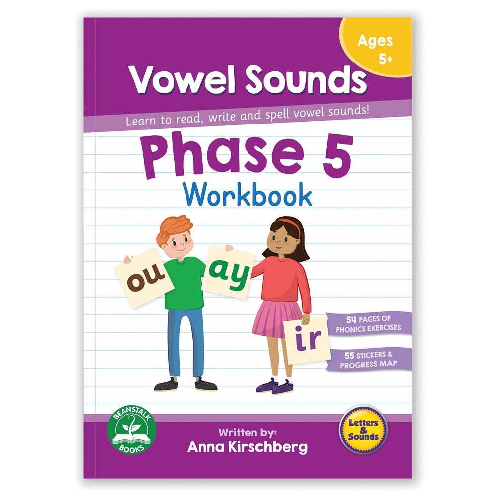 Phase 5 Vowel Sounds Workbook - ABC School Supplies