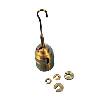 Philip Harris Hanging Slotted Masses - Brass - 1g to 200g - Pack of 10 - ABC School Supplies