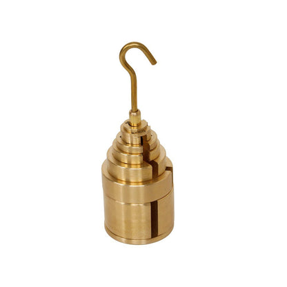 Philip Harris Hanging Slotted Masses - Brass - 1g to 200g - Pack of 10 - ABC School Supplies