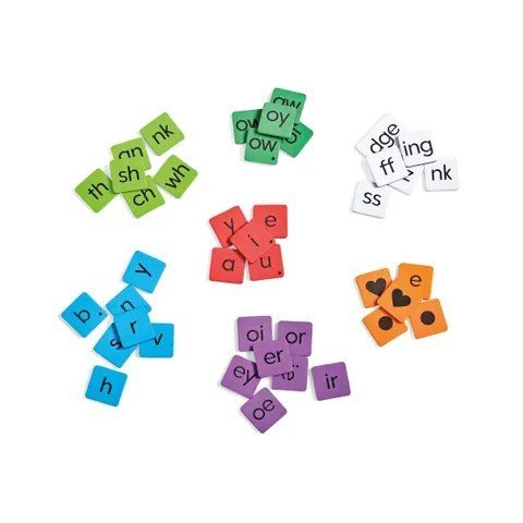 Phonics WordBuilding Magnetic Tiles - ABC School Supplies
