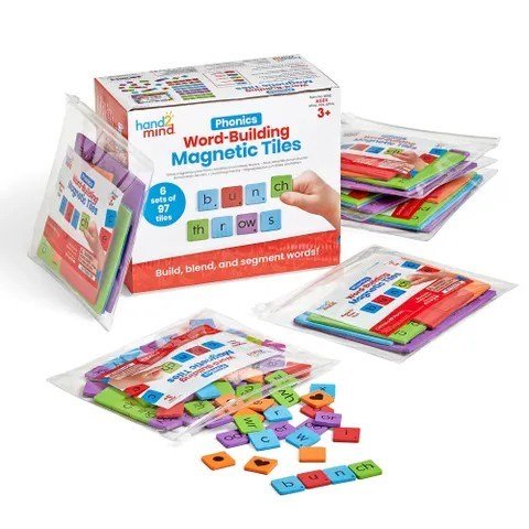 Phonics WordBuilding Magnetic Tiles - ABC School Supplies