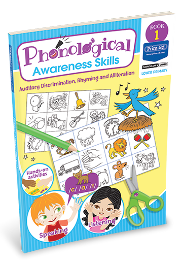 Phonological Awareness Skills Book 1: Auditory Discrimination, Rhyming And Alliteration - ABC School Supplies