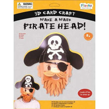 Pirate 3D Mask Card Craft - ABC School Supplies