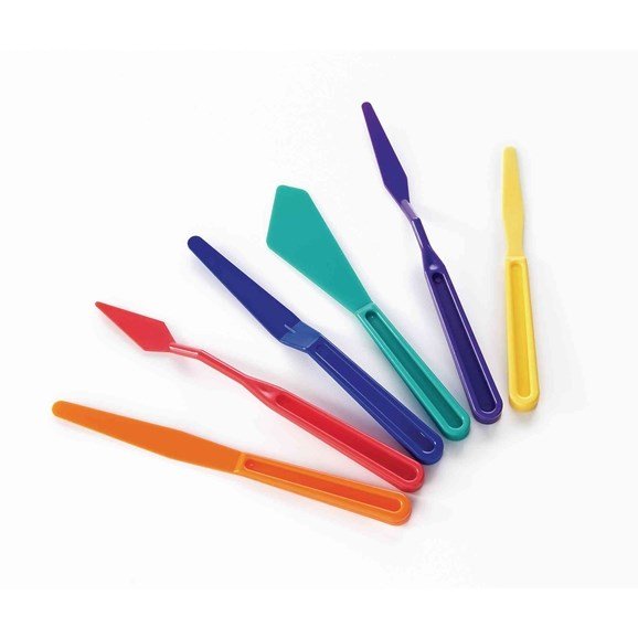 Plastic Palette Knife Set Pack Of Thirty Six - ABC School Supplies