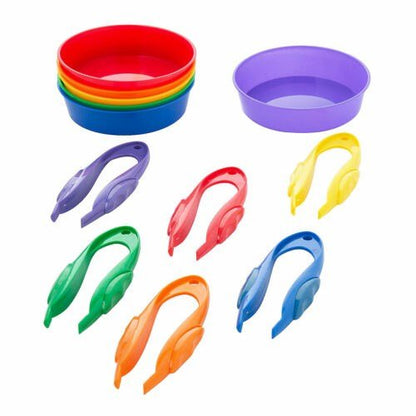 Plastic Tweezers & Sorting Trays Set - ABC School Supplies