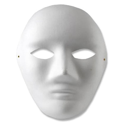 Plastic White Adult Face Masks Pack of 10 - ABC School Supplies