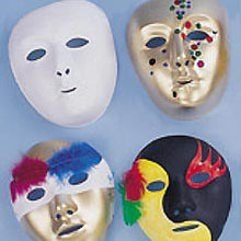 Plastic White Children Face Masks Pack Of 10 - ABC School Supplies