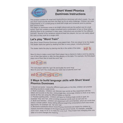 Play and Learn Phonics Dominoes 84 pcs - ABC School Supplies