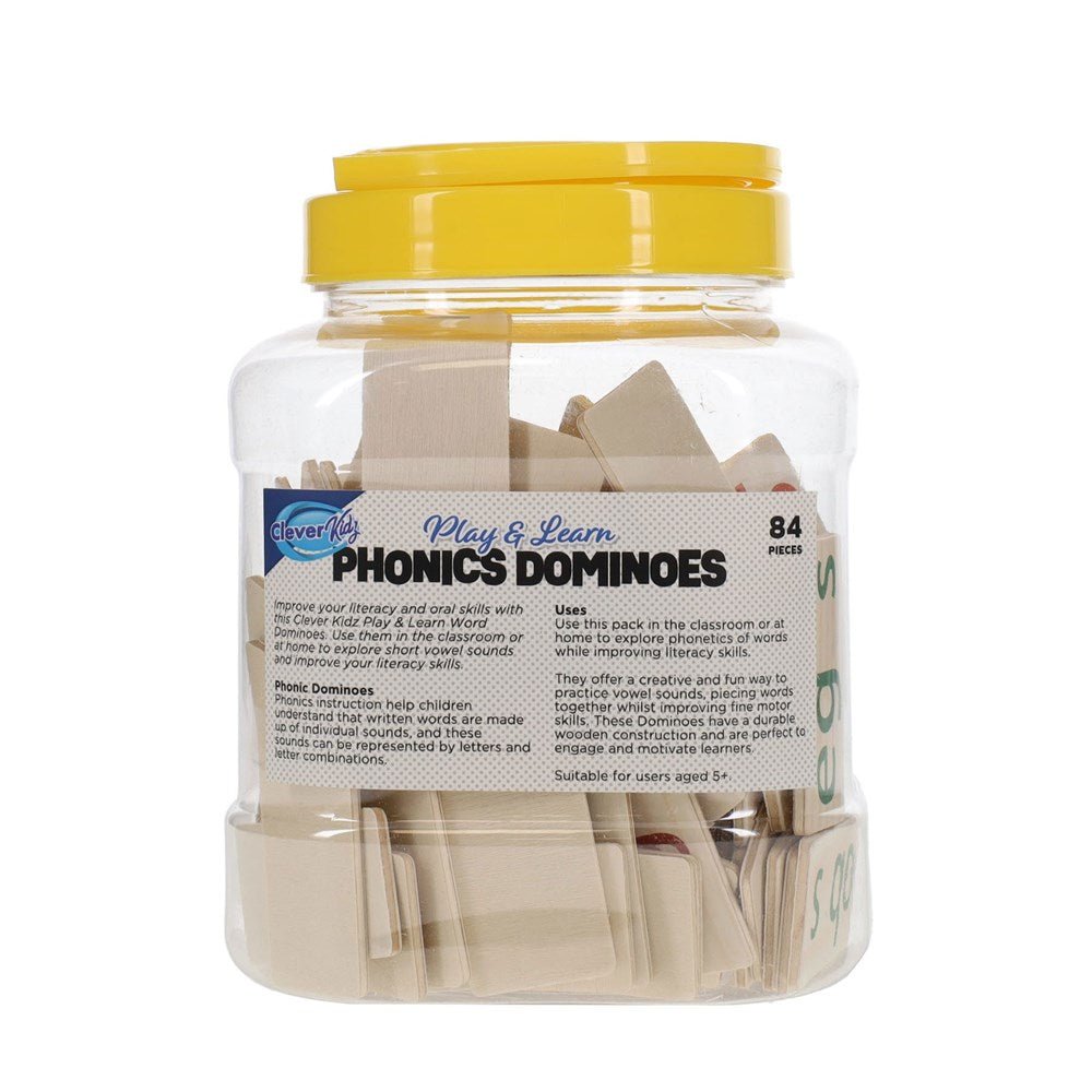 Play and Learn Phonics Dominoes 84 pcs - ABC School Supplies