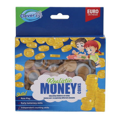 Play Euro Coins Set 120pcs - ABC School Supplies