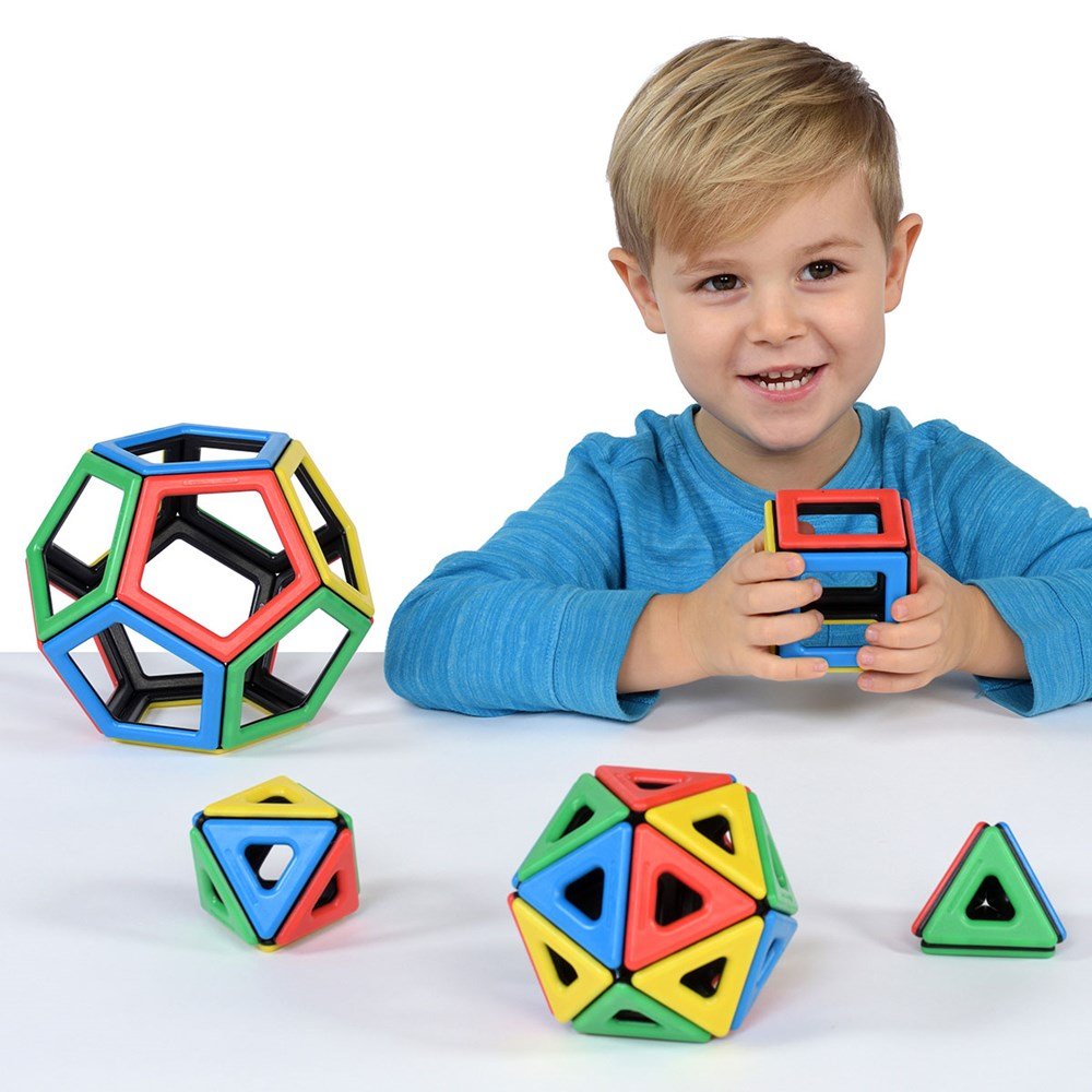 Polydron Magnetic Platonic Solids Set - ABC School Supplies