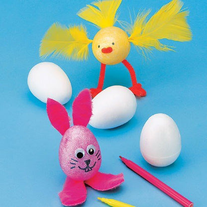 Polystyrene Eggs Pack of 8 - 5cm - ABC School Supplies