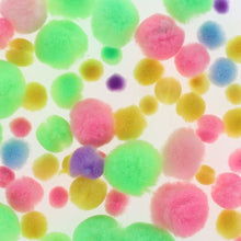Pom Poms Pastel Assorted Pack Of 70 - ABC School Supplies
