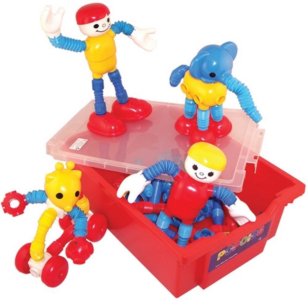 Popoids Superset - 140 Pcs Tray - ABC School Supplies